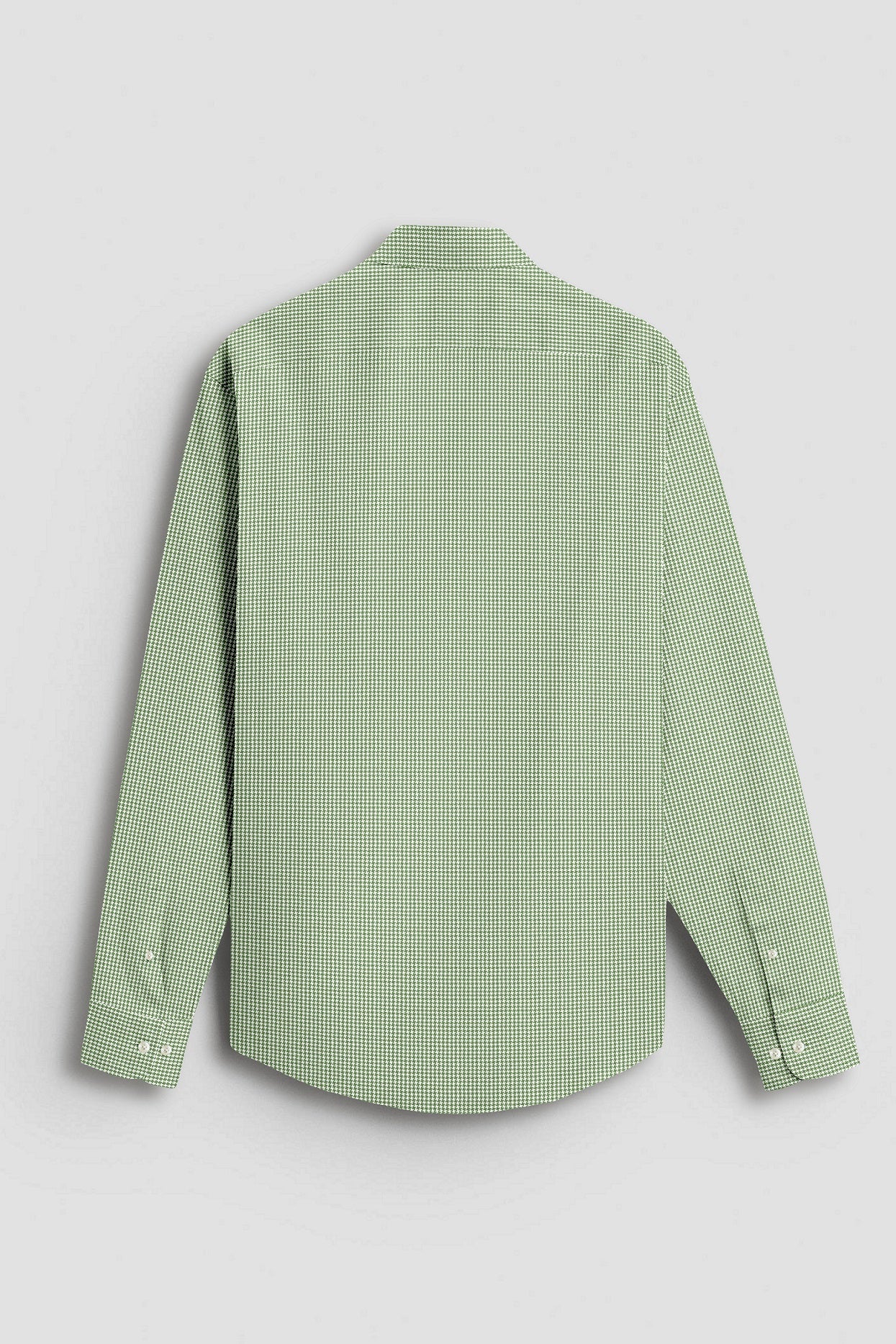 Fluorite Green and White Ninja Shuriken Printed Cotton Shirt (Copy)