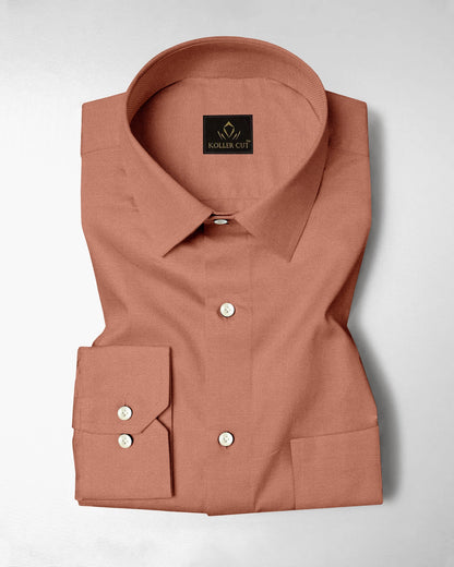 Caramel Brown Premium Oxford Cotton Shirt