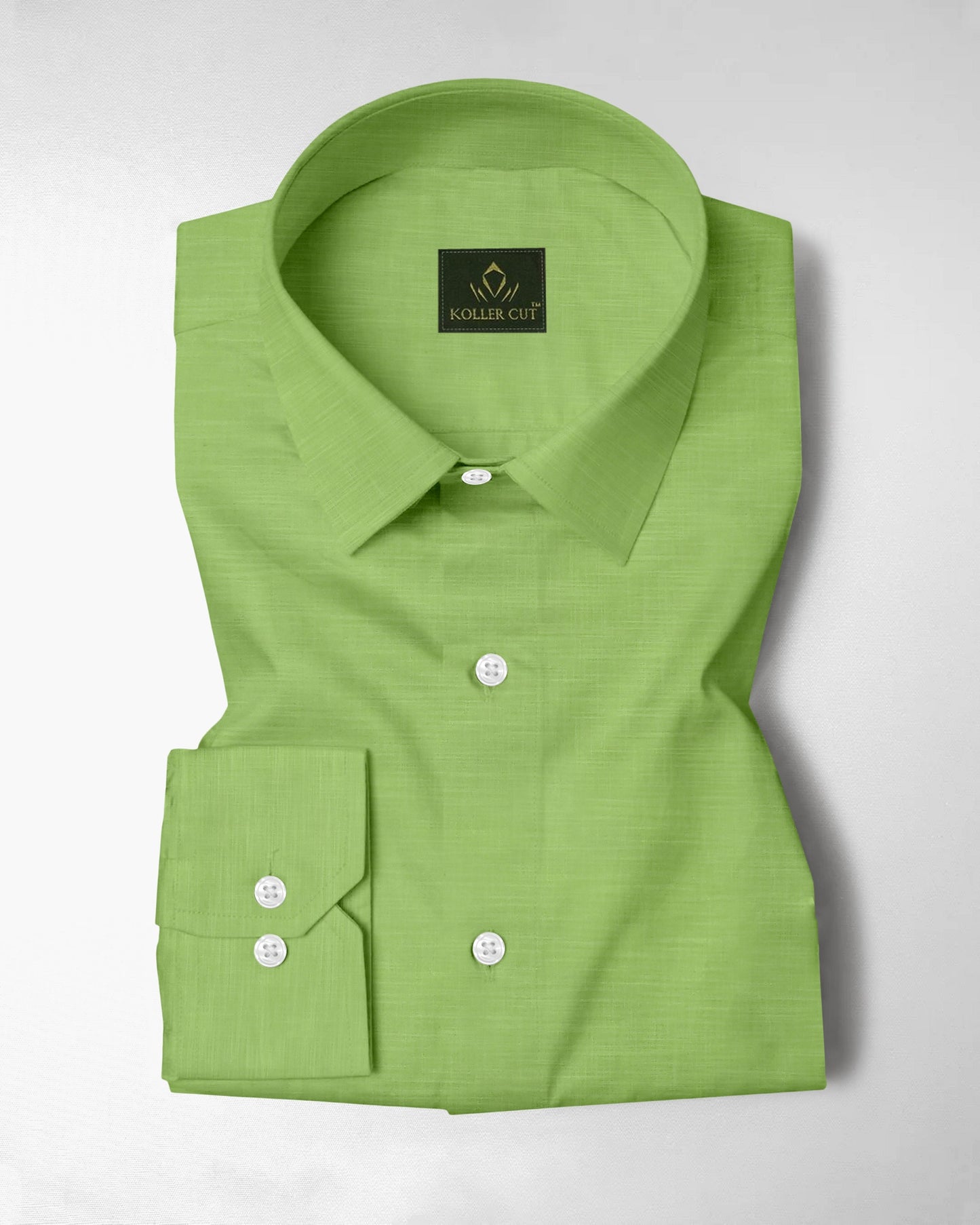 Piquant Green Cotton Linen Shirt