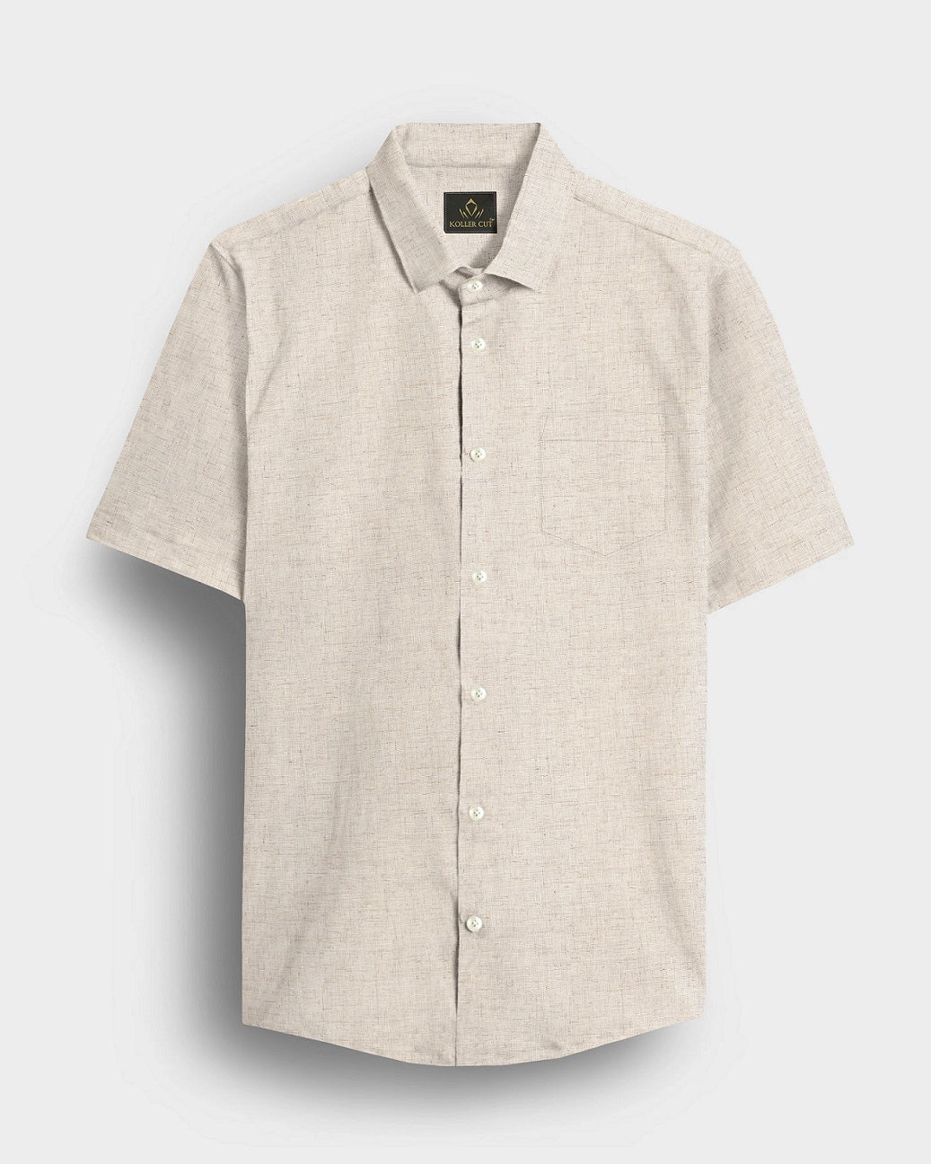Beige Men's Luxurious linen shirt