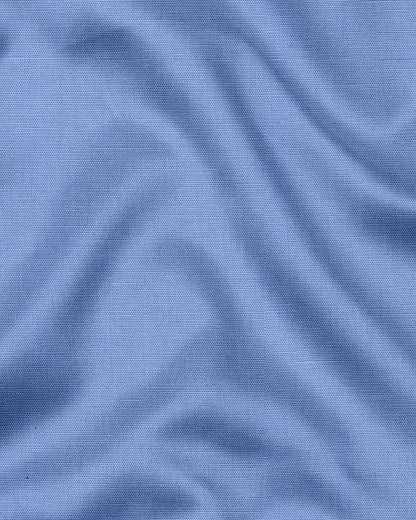 Stellar Blue Luxurious Linen Shirt