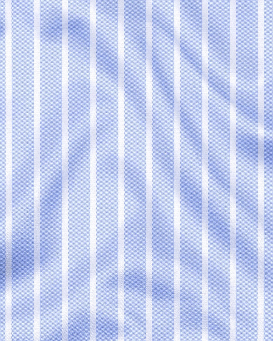 Brunnera Blue and Flash White Chalk Stripes Designer Oxford Cotton Shirt