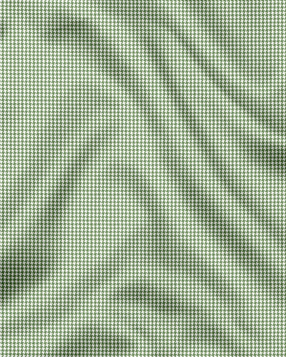 Fluorite Green and White Ninja Shuriken Printed Cotton Shirt (Copy)