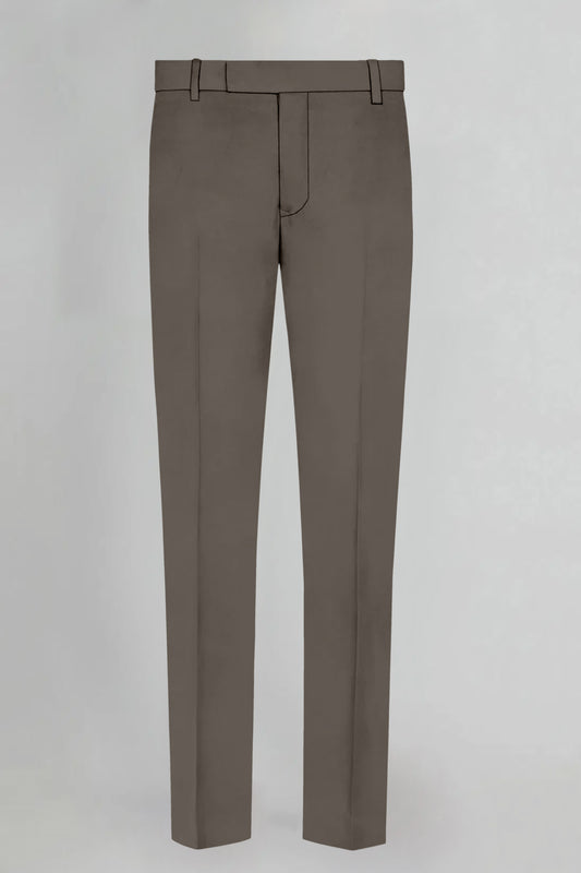 Capers Green Solid Wool Blend Pant