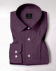 Thunder Purple Men's Solid Giza Cotton Tuxedo Shirt