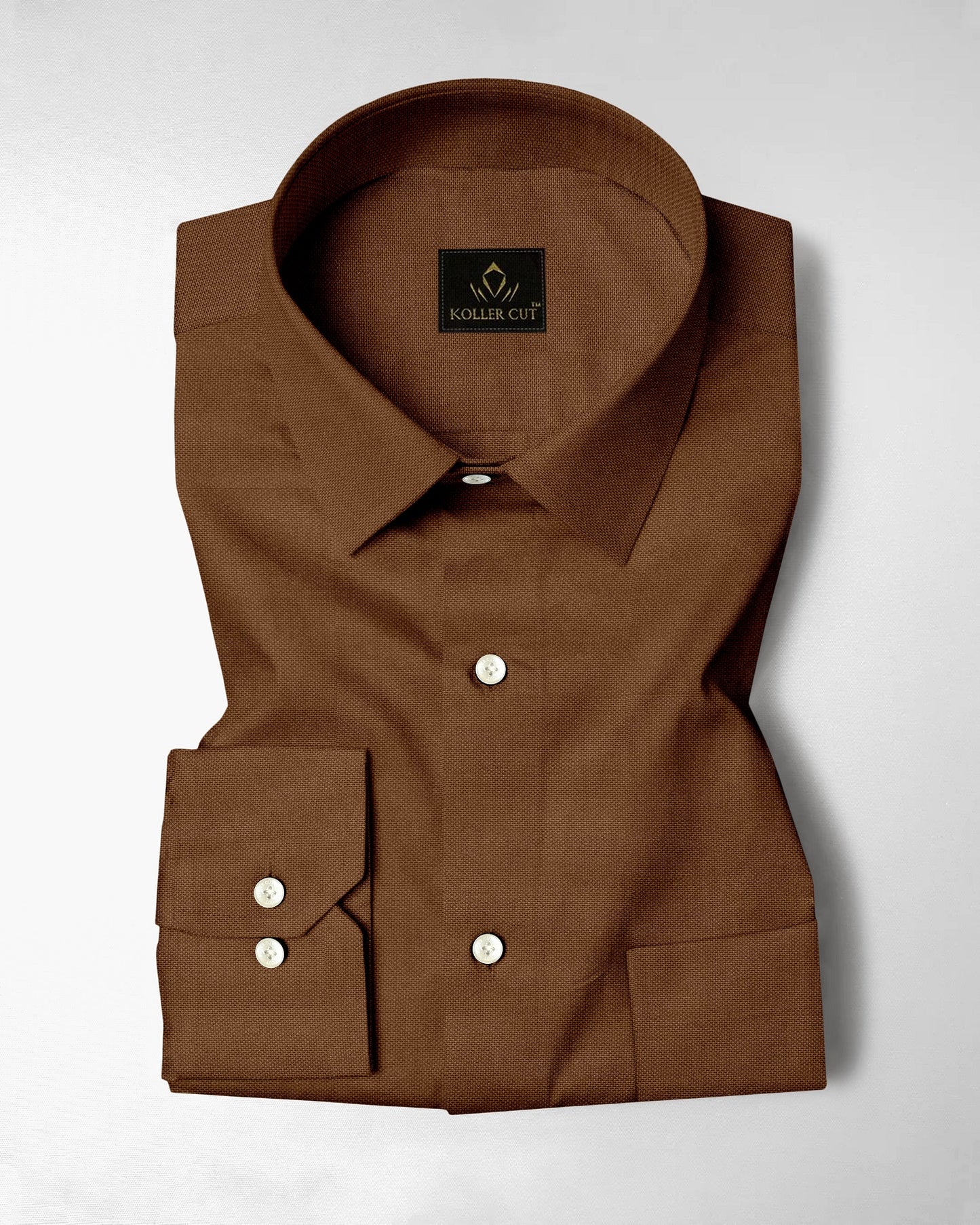 Bison Brown Premium  Oxford Cotton Shirt
