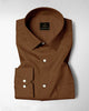 Bison Brown Premium  Oxford Cotton Shirt