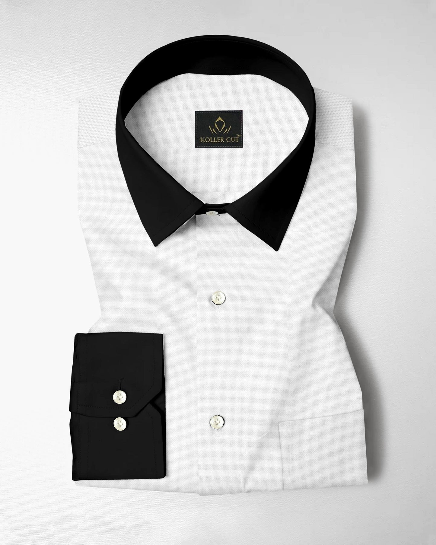 Bright White Designer Cotton Linen Shirt