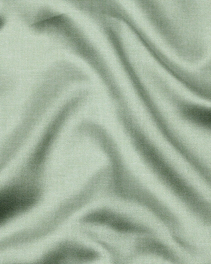 Lichen Green Plain Oxford Cotton Formal Shirt