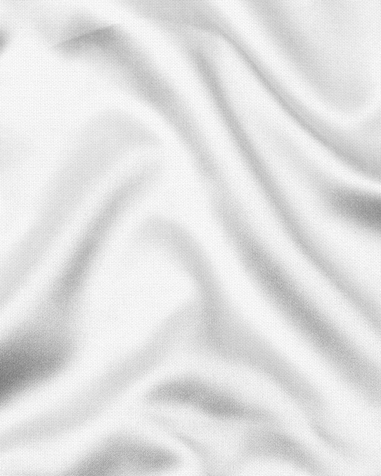 Bright White Designer Cotton Linen Shirt