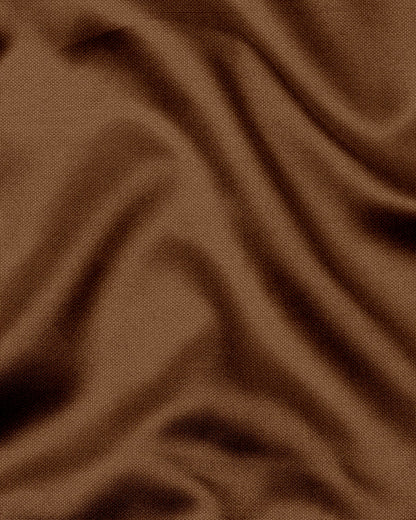 Bison Brown Premium  Oxford Cotton Shirt