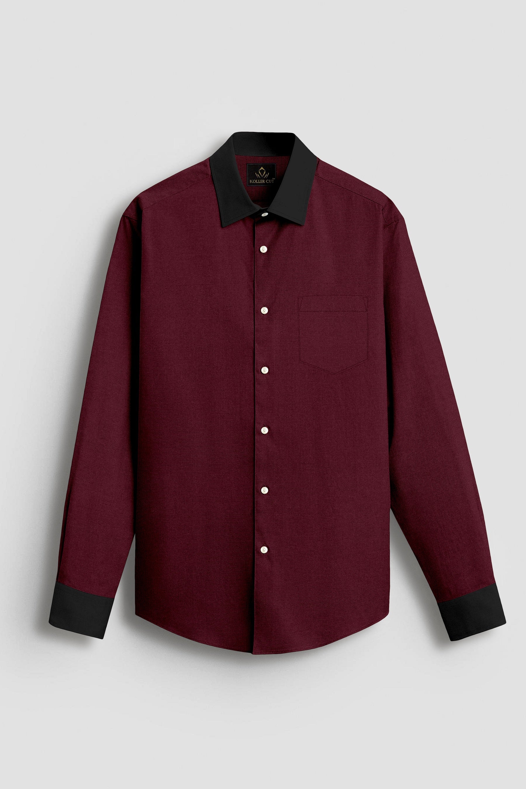 Rhubarb Red Premium Oxford Designer Cotton Shirt