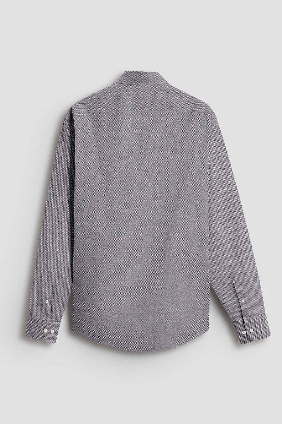 Ebony Black Plain Oxford Cotton Formal Shirt