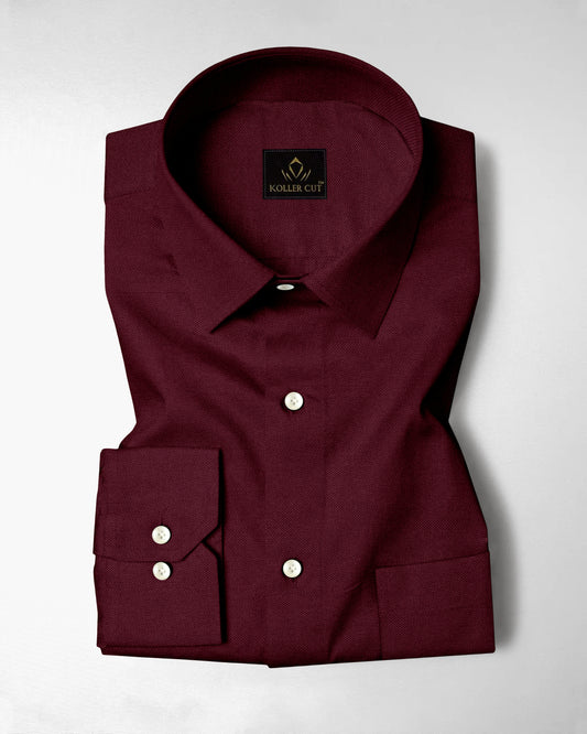 Rhubarb Red Premium Oxford Cotton Shirt