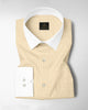 Lemonade and White Ninja Shuriken Printed Designer Cotton Shirt