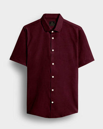 Rhubarb Red Premium Oxford Cotton Shirt
