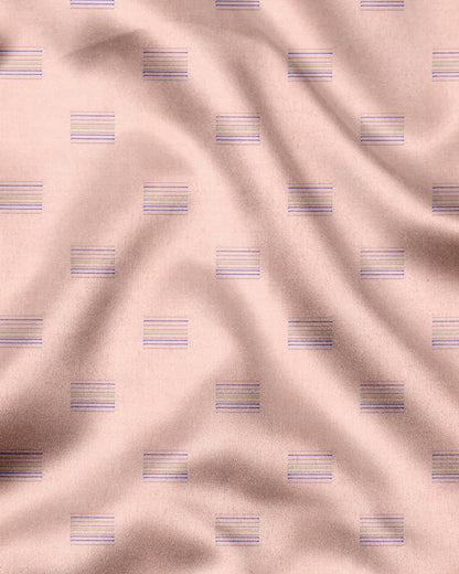 Tawny Peach Multicolored Jacquard Print Premium Egyptian Giza Cotton Shirt