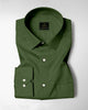 Basil Green Men's Giza Cotton Shirt