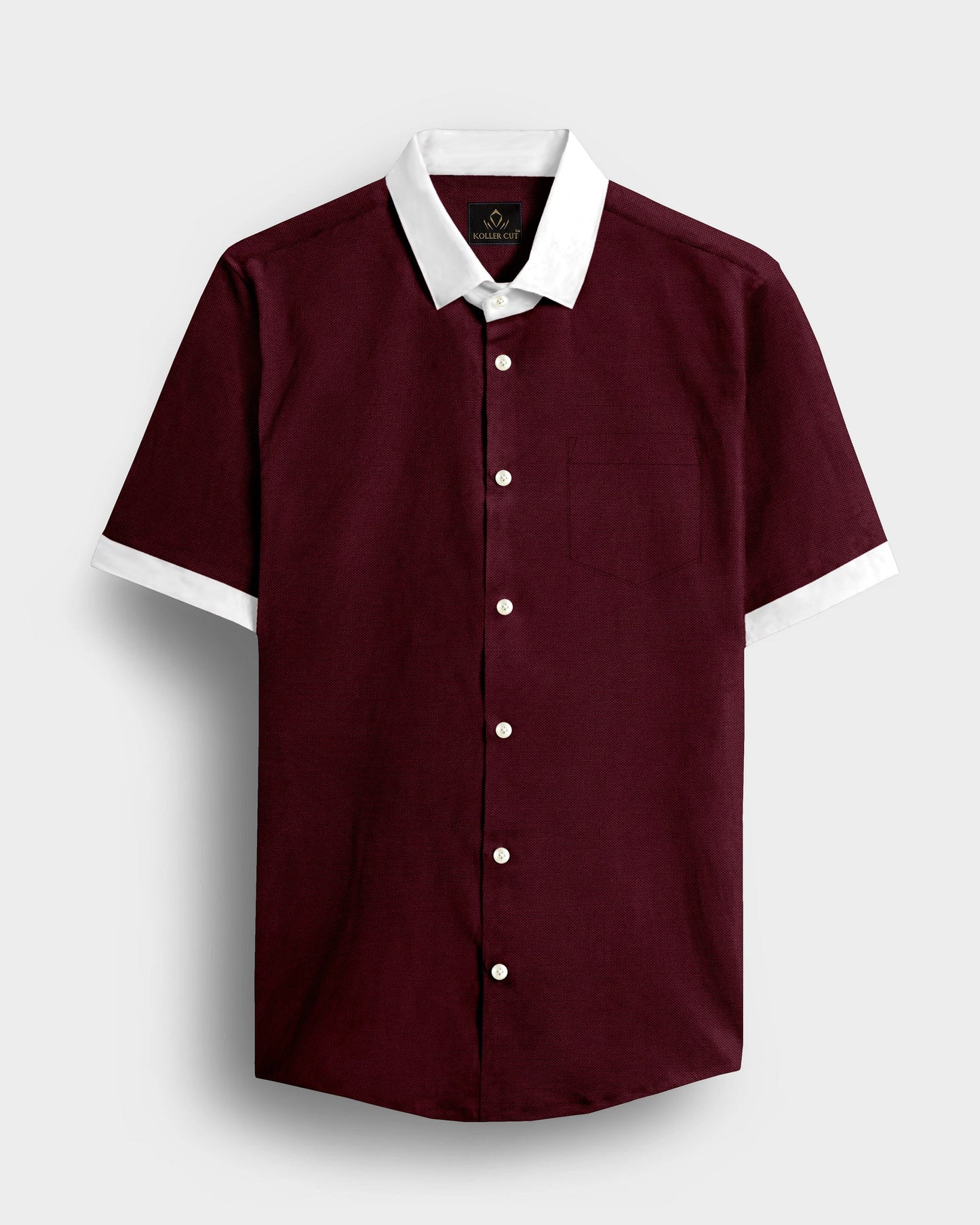 Rhubarb Red Premium Oxford Designer Cotton Shirt