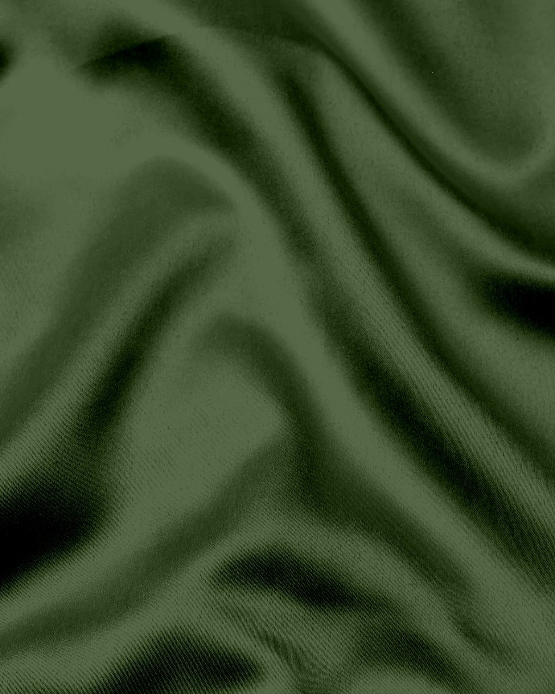 Basil Green Men's Giza Cotton Shirt
