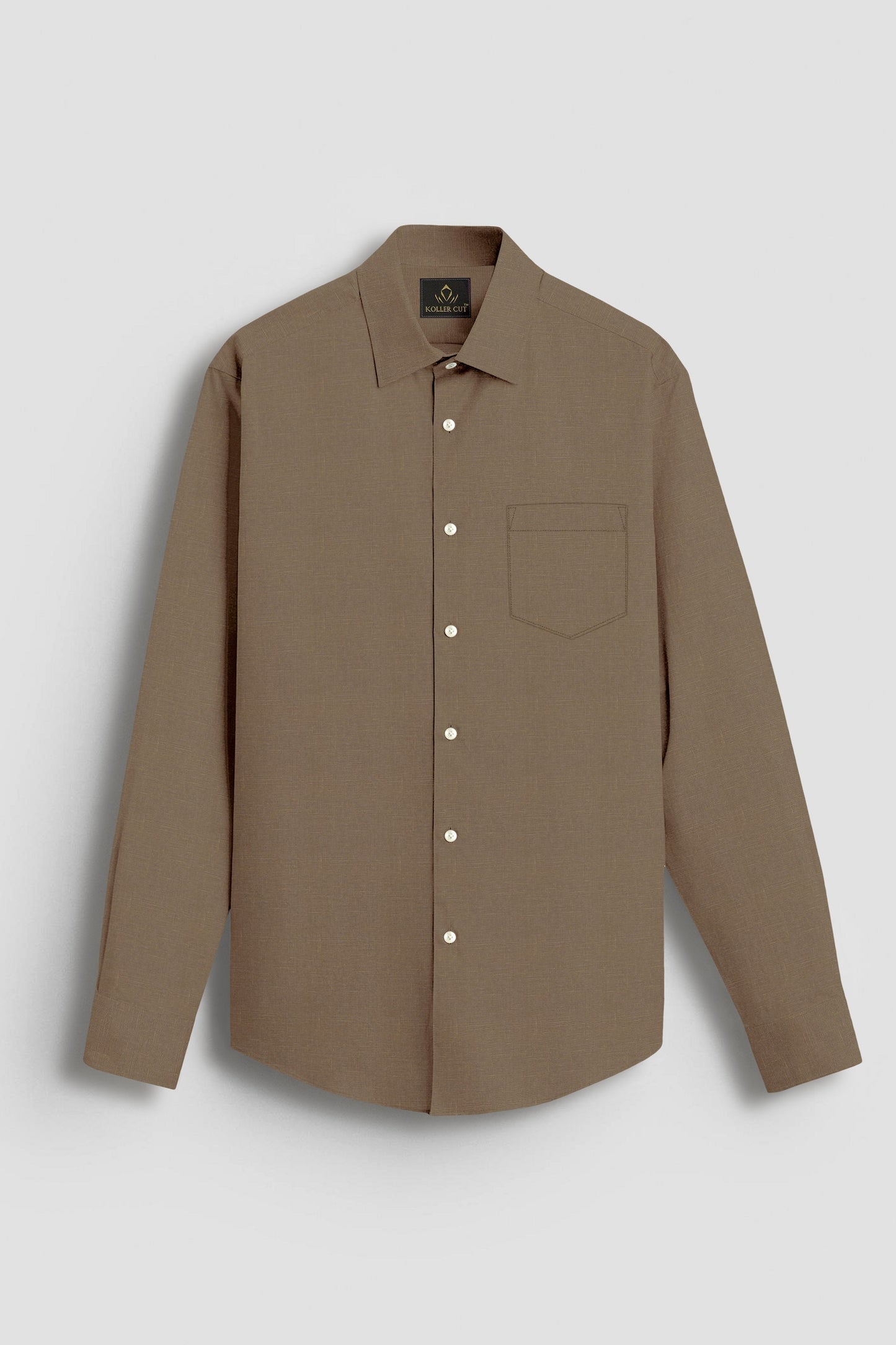 Chamoisee Brown Luxurious Linen Shirt