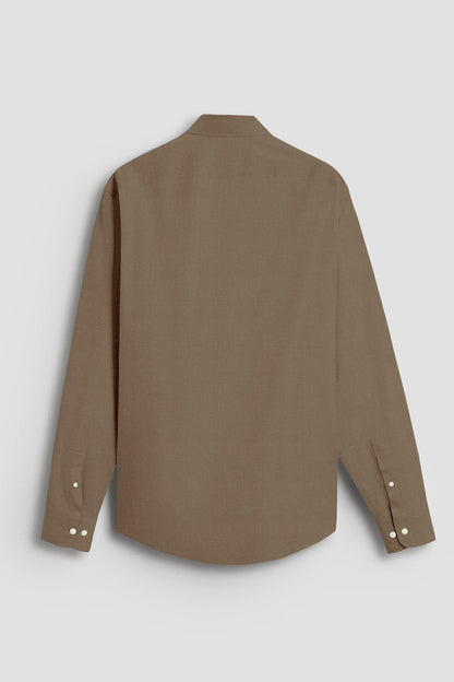 Chamoisee Brown Luxurious Linen Shirt
