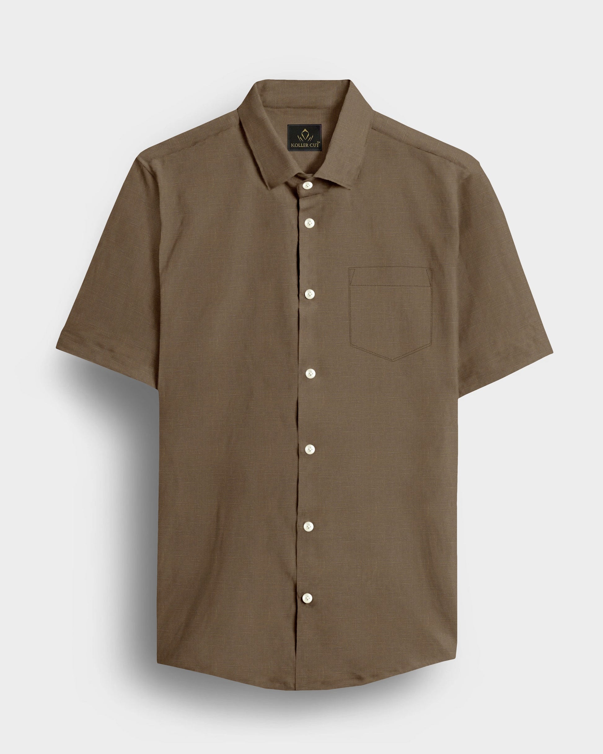 Chamoisee Brown Luxurious Linen Shirt