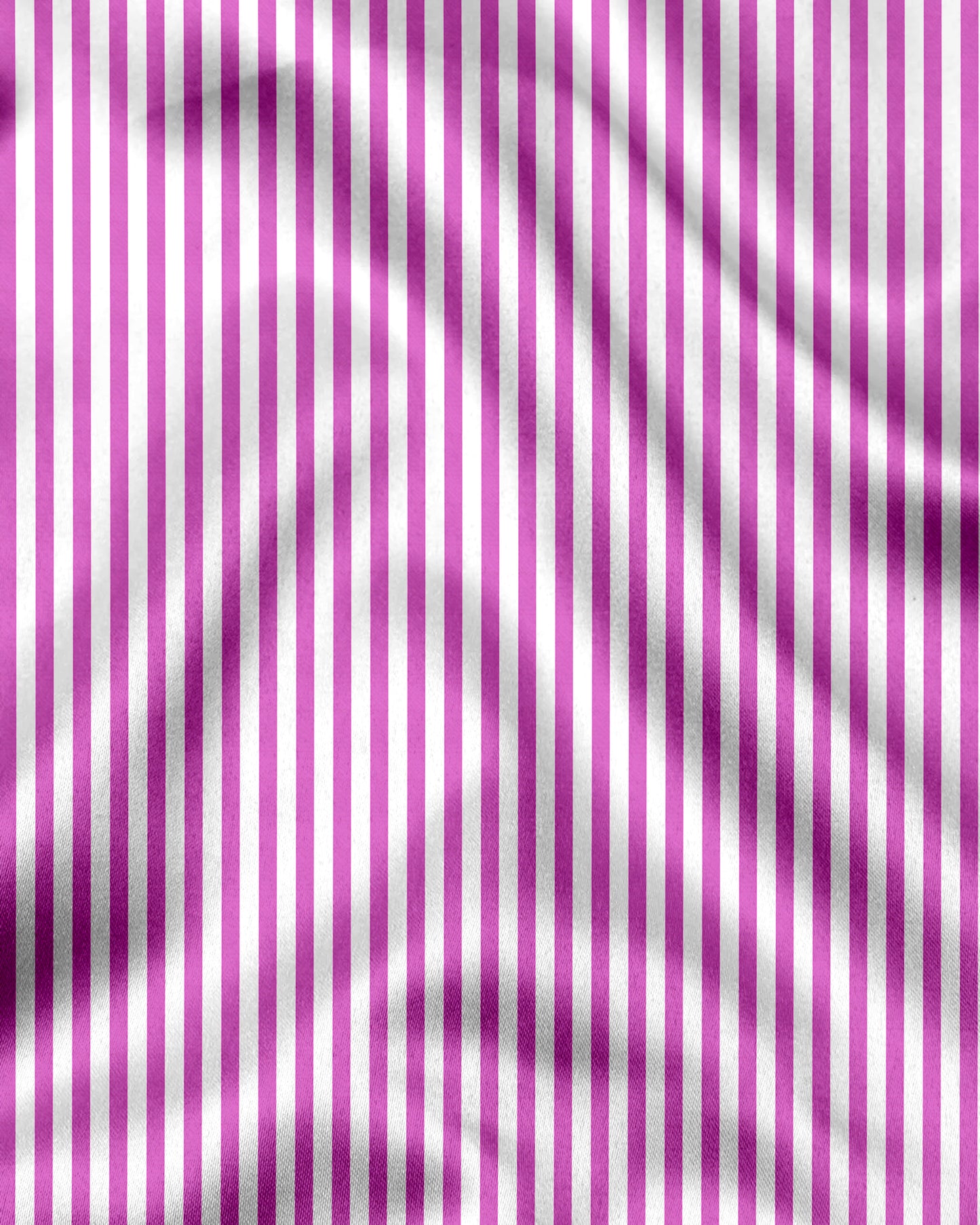 White and Tillandsia Purple Candy Stripes Cotton Shirt