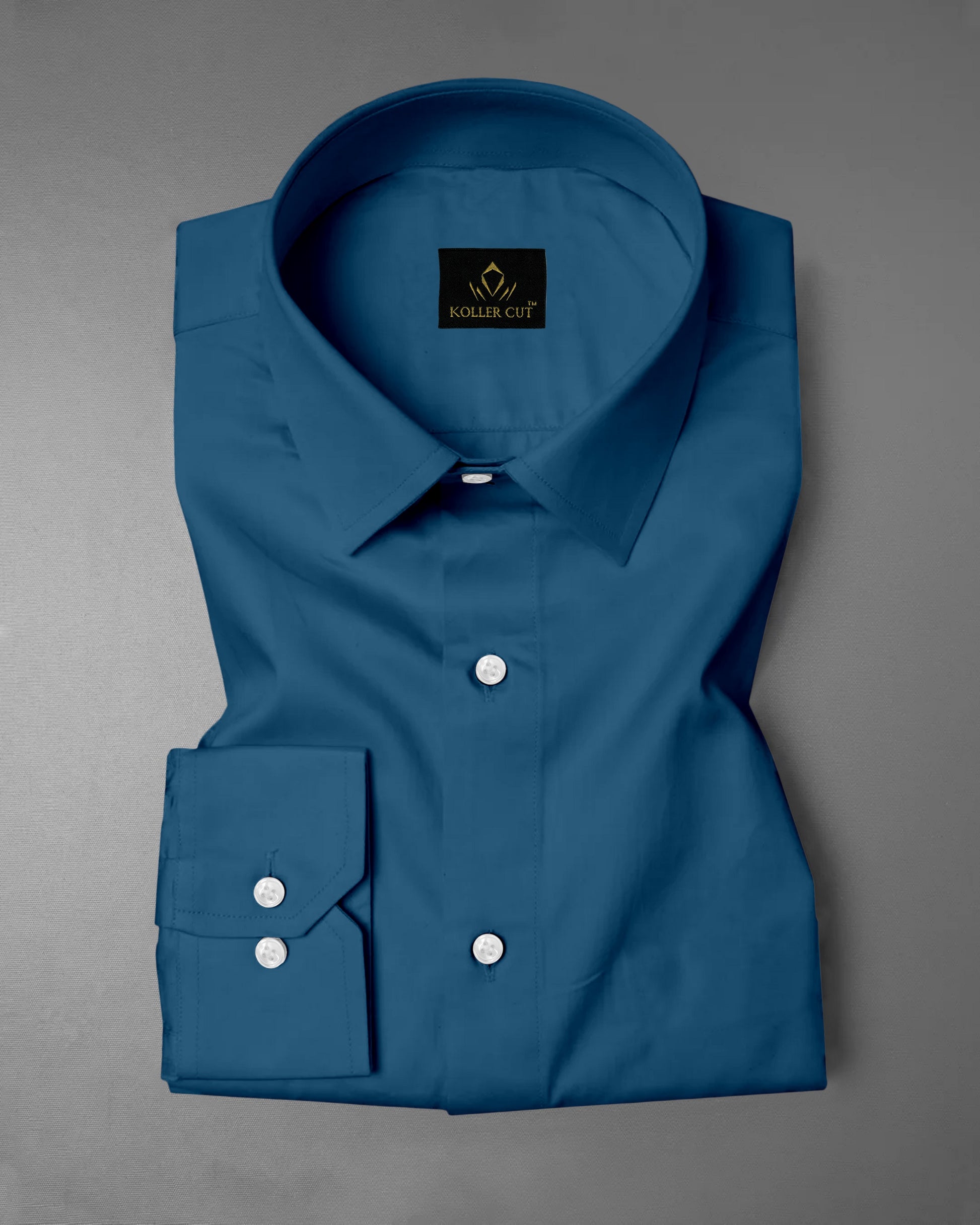 Sapphire Blue Giza Cotton Shirt