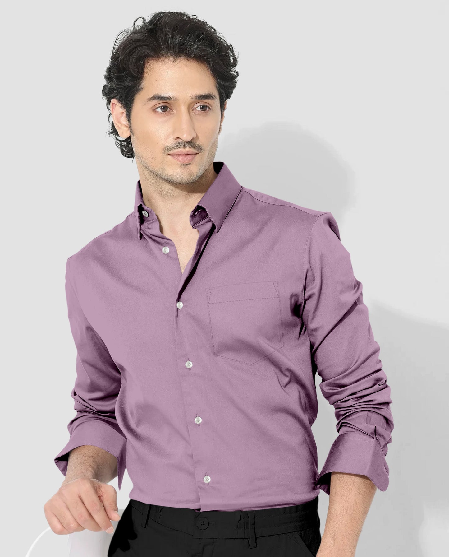 Millennial Pink Giza Cotton Shirt