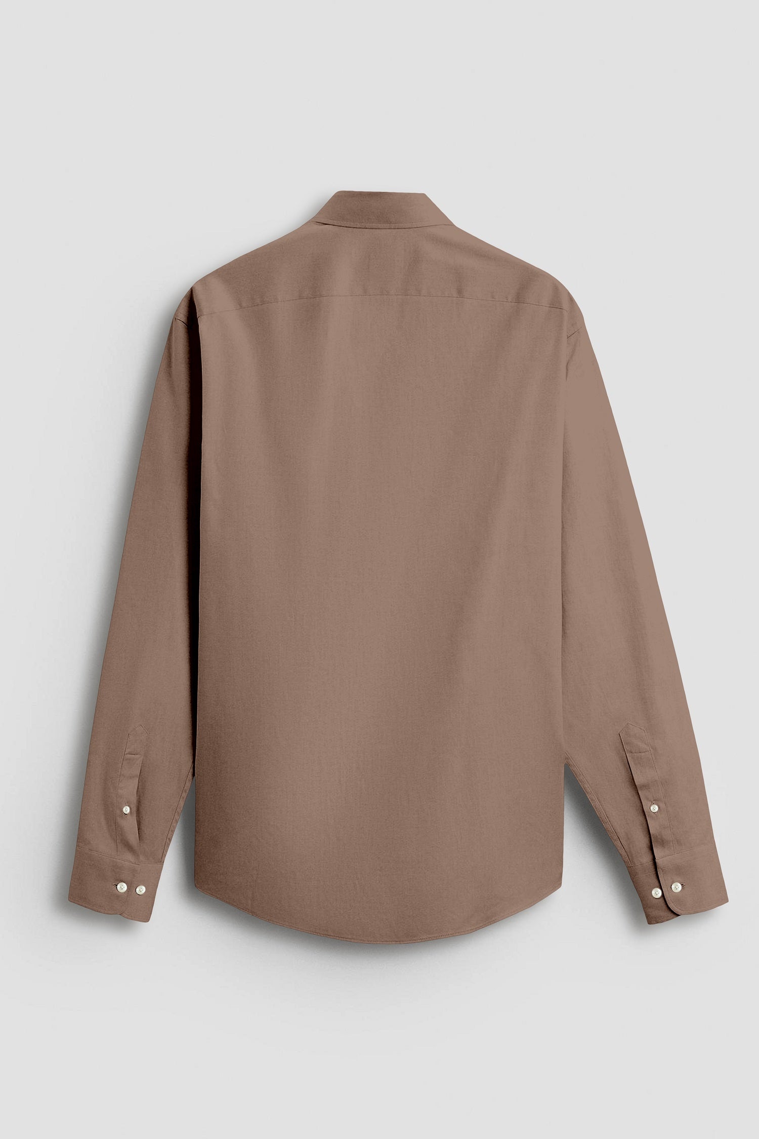 Mocha Mousse Giza Cotton Tuxedo Shirt
