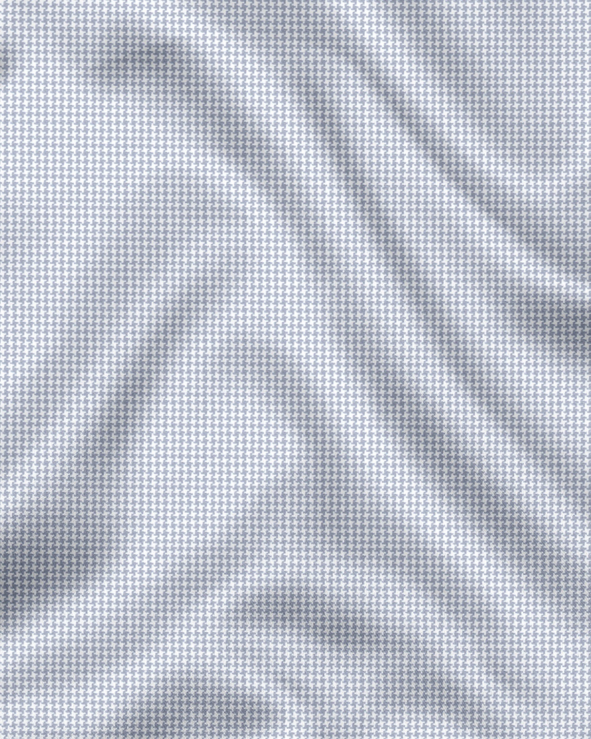 Glacier Gray and White Ninja Shuriken Printed Cotton Shirt