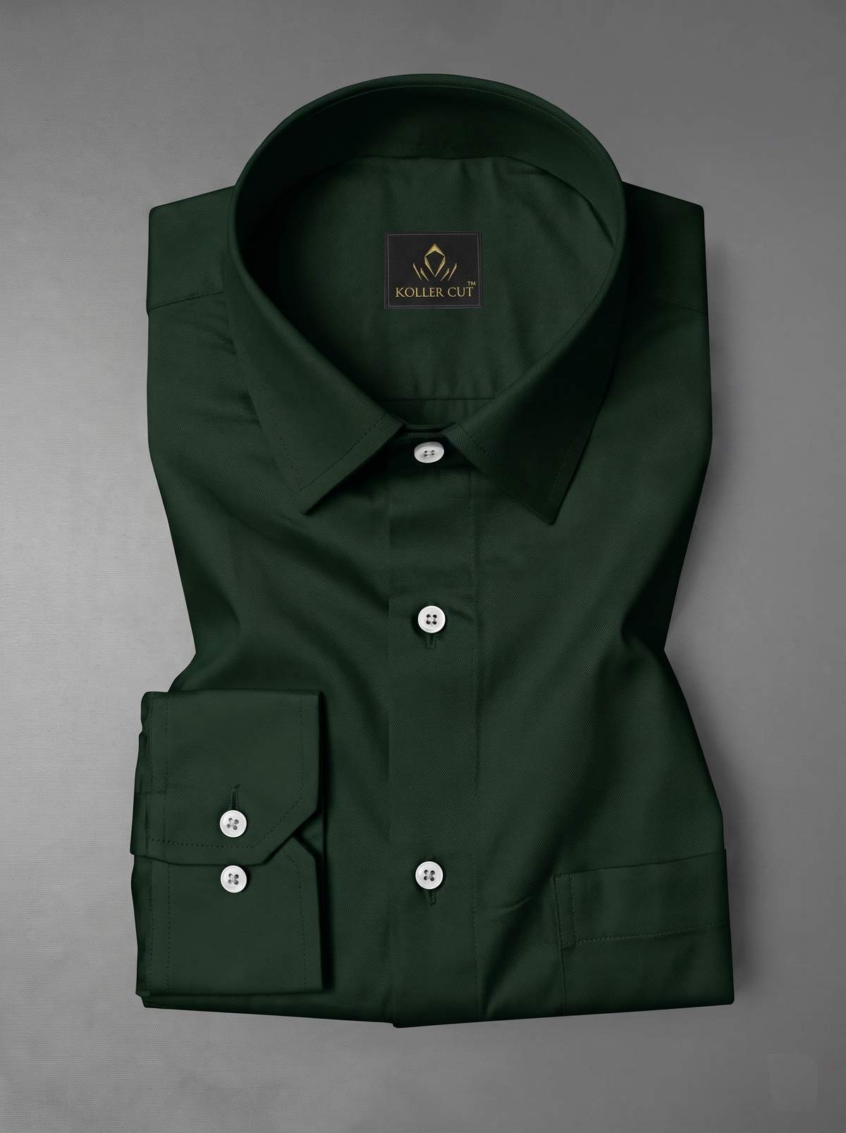 Phthalo Green Shirt Men | Forest Green Giza Cotton Shirt