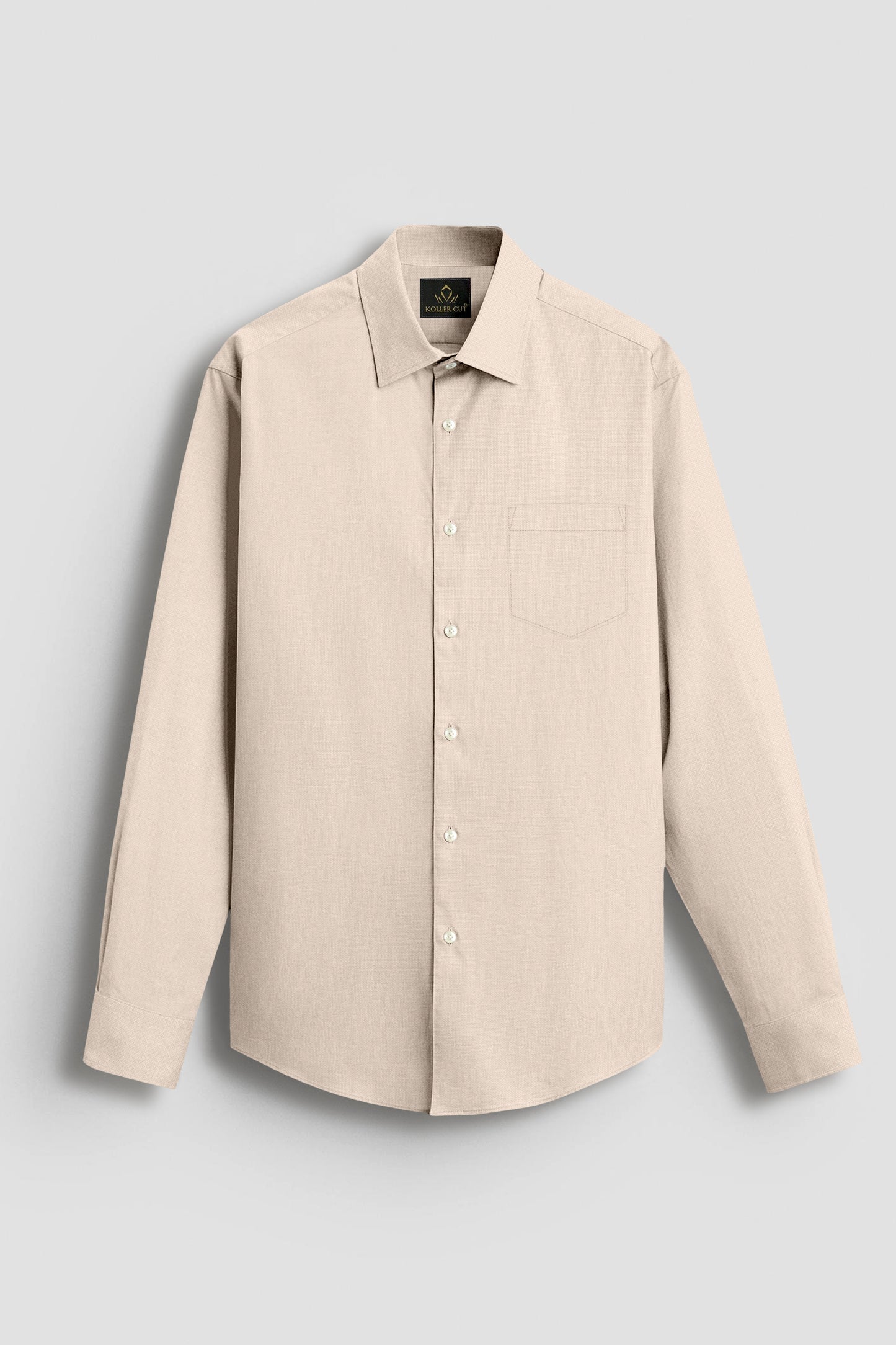 Marzipan Cream Premium Oxford Cotton Shirt