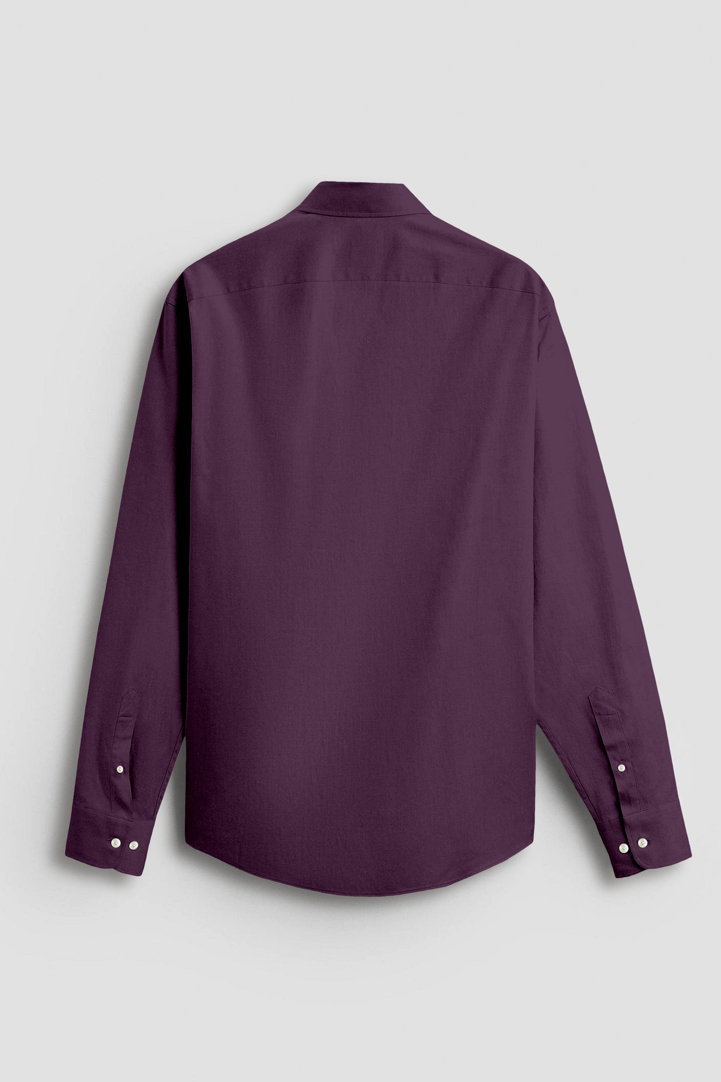 Thunder Purple Men's Solid Giza Cotton Shirt