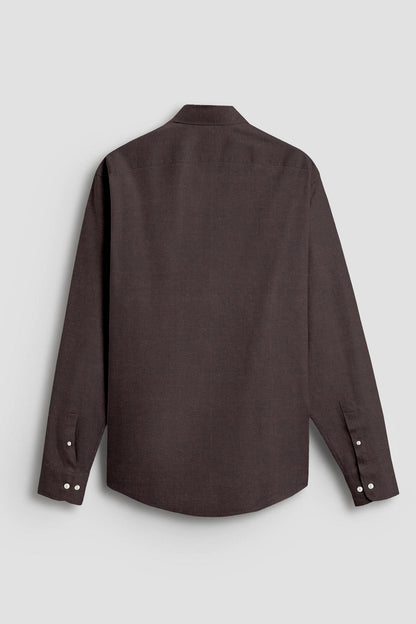Coffee Brown Men's Luxurious Linen Shirt