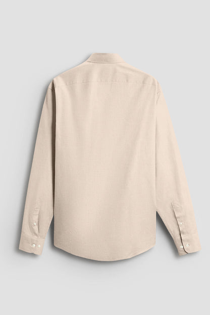 Marzipan Cream Premium Oxford Cotton Shirt