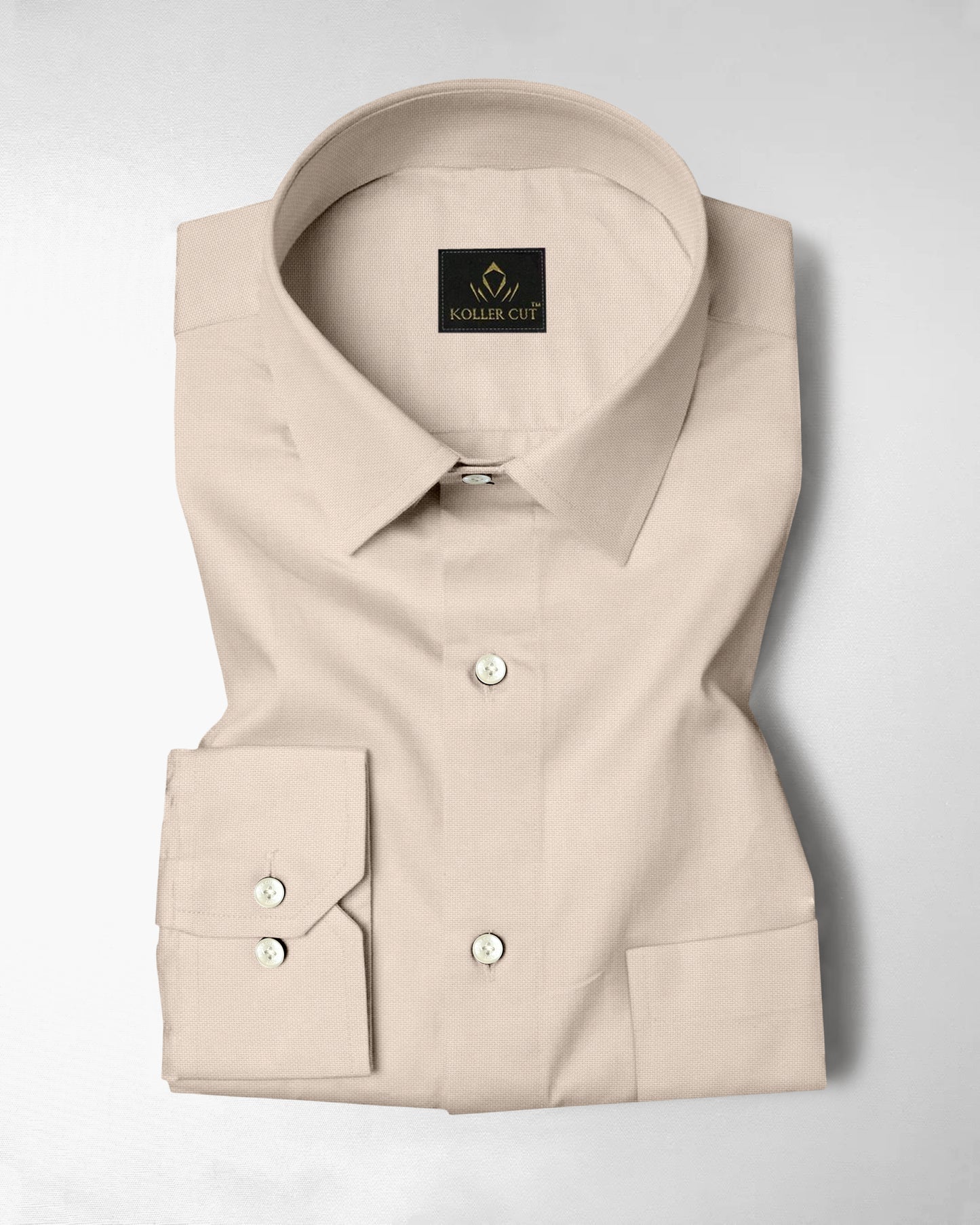 Marzipan Cream Premium Oxford Cotton Shirt