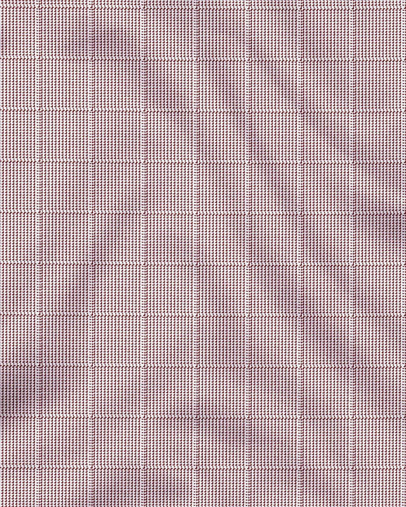 Fudge Brown and Frost White Checks Designer Cotton Shirt