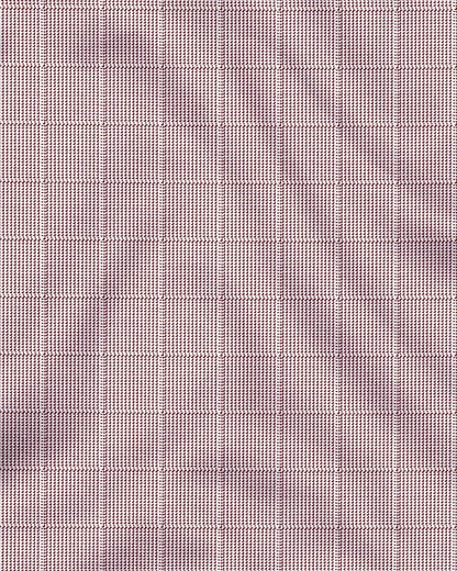 Fudge Brown and Frost White Checks Designer Cotton Shirt