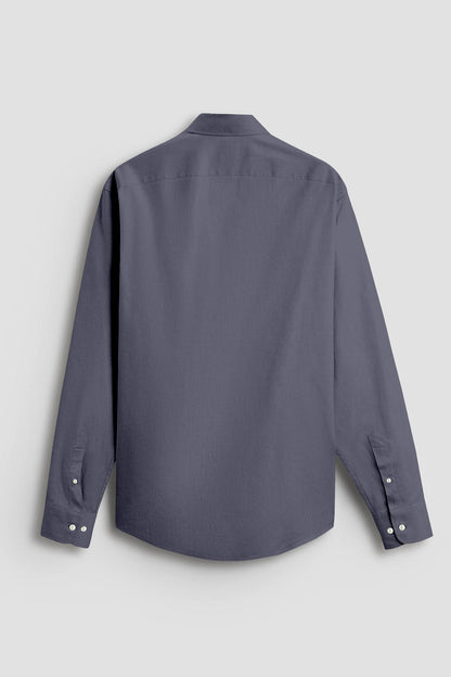 Still Grey Giza Cotton Shirt