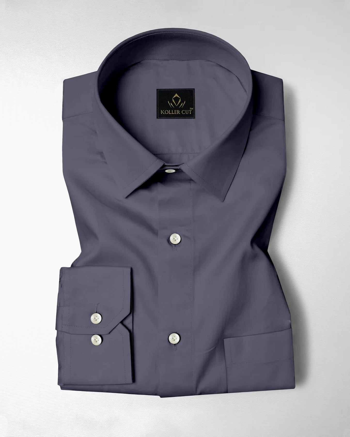 Still Grey Giza Cotton Shirt