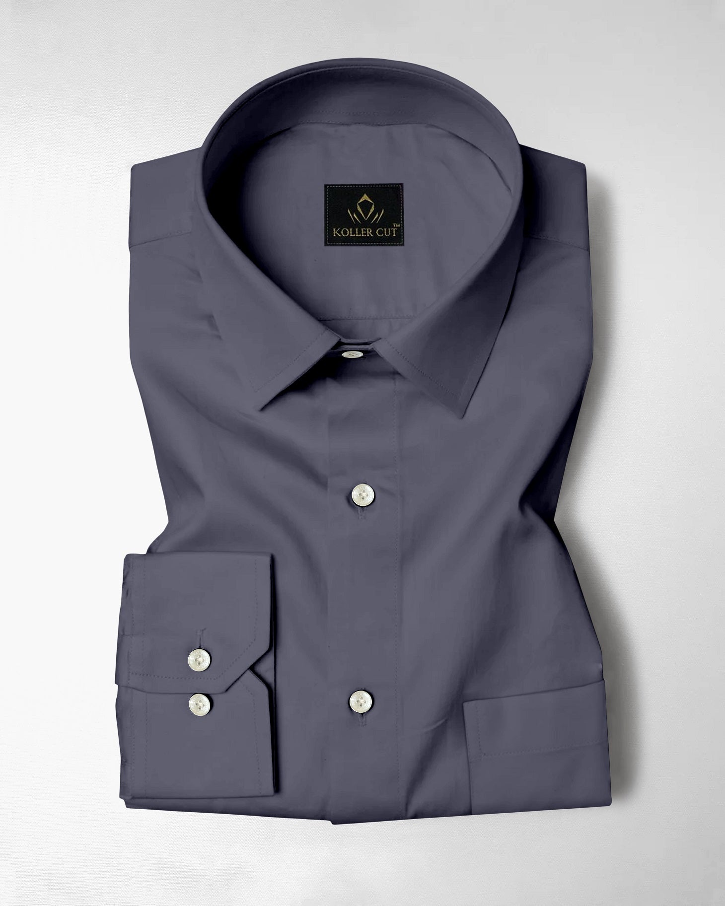 Still Grey Giza Cotton Shirt