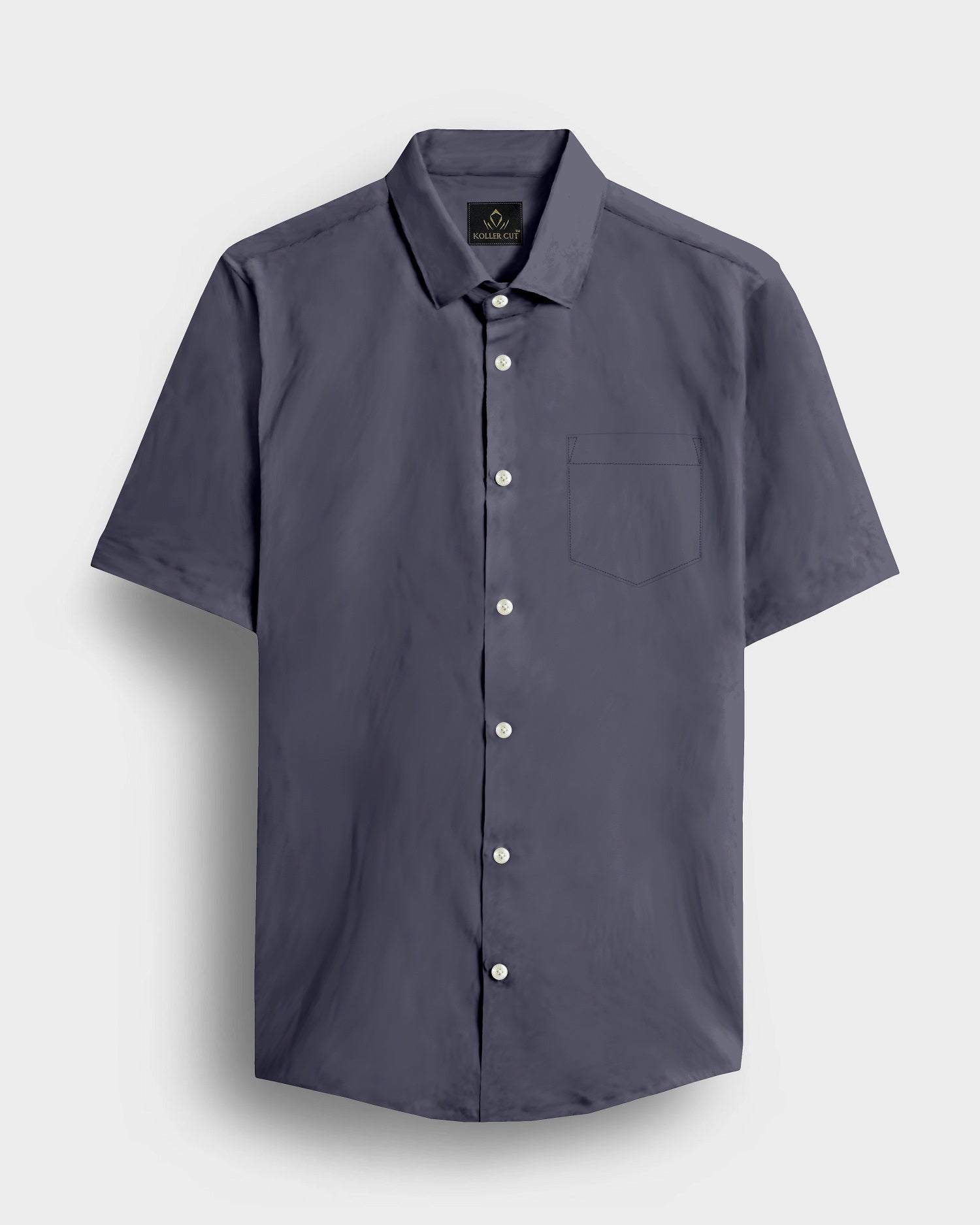 Still Grey Giza Cotton Shirt