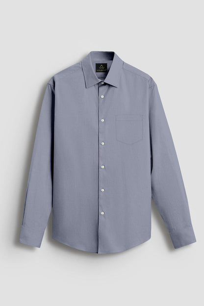 Gray Giza Cotton Shirt