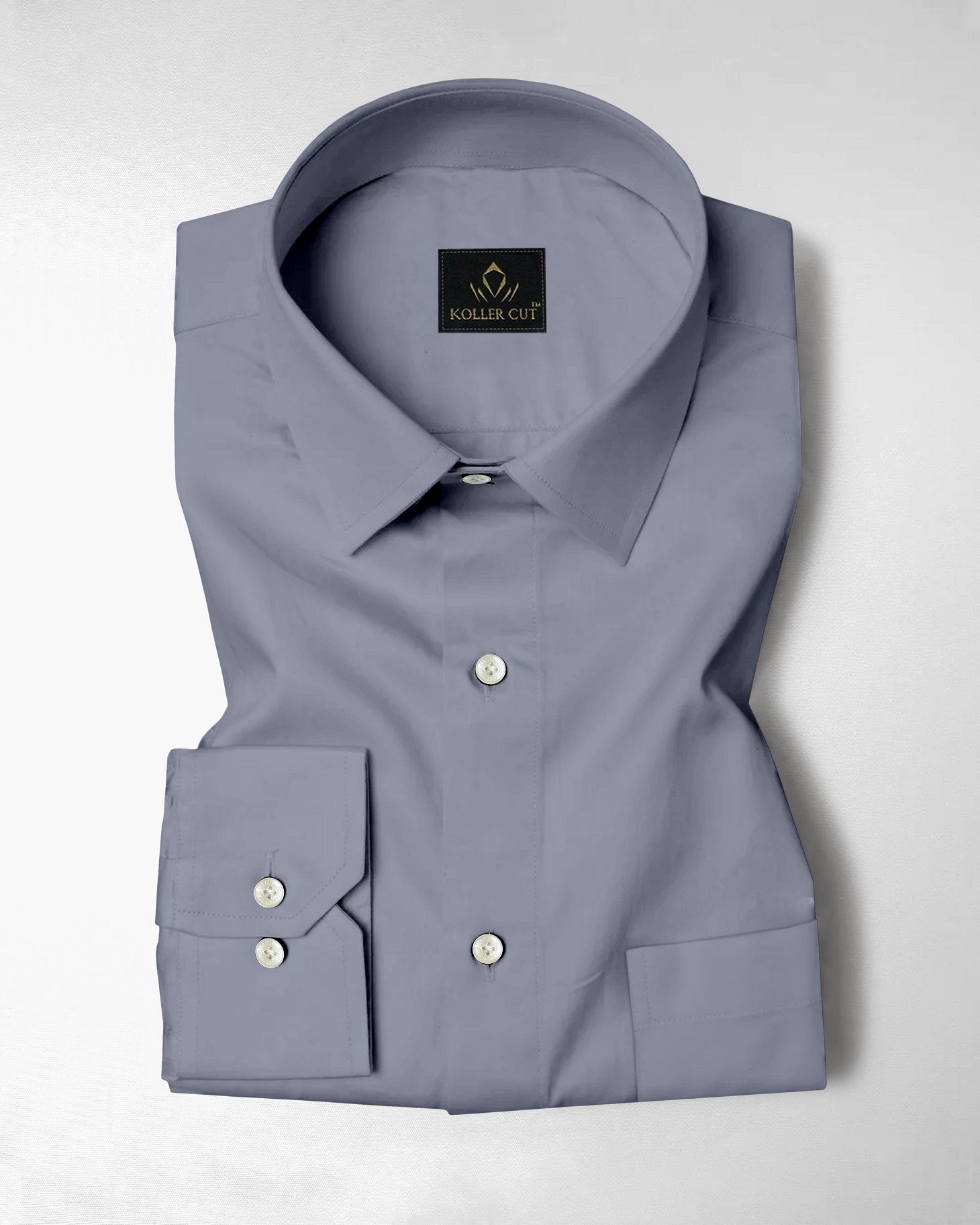 Gray Giza Cotton Shirt