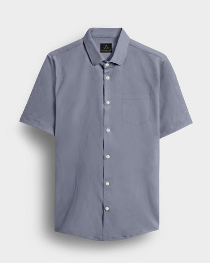 Gray Giza Cotton Shirt