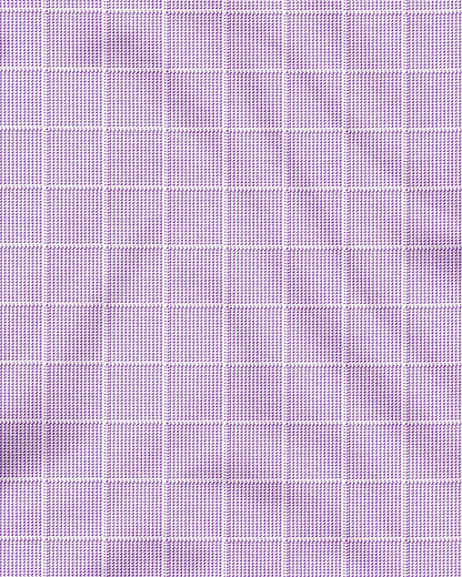 Lavender and Frost White Checks Designer  Cotton Shirt