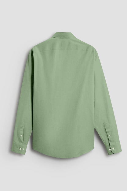 Mantle Green Giza Cotton Shirt