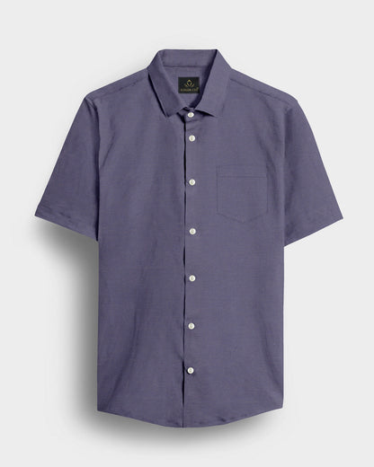 Iron Gray Cotton Linen Shirt